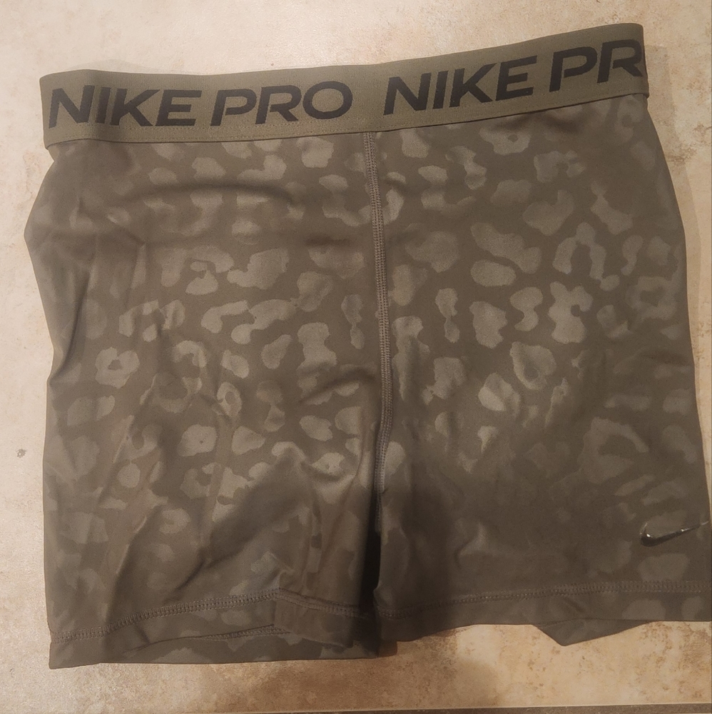 Nike Pro Olive Green Athletic Shorts